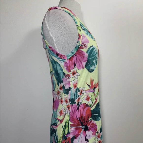 Dorothy Perkins Cami Top Tropical Stretch Sleeveless Floral Multicoloured UK 12 - Picture 4 of 11